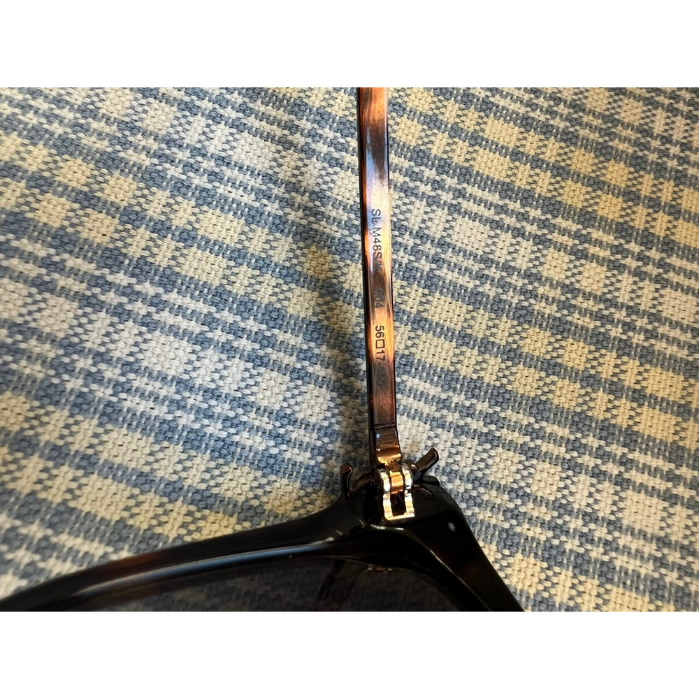 New Saint Laurent Brown Tortoiseshell Sunglasses - Picture 10 of 11